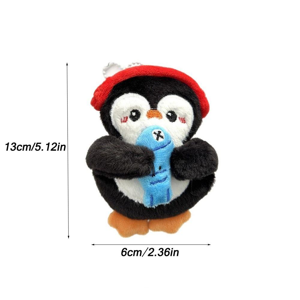Cute Soft Plush Squeaking Penguin Keychain Cartoon Penguin Doll Stuffed Doll Pendant Penguin Plush Toy Pendant Kid Gifts