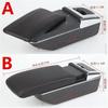For Ford Focus mk1 Armrest Box For For Ford Focus mk1 Universal Car Armrest nterior Parts Center Storage box with USB LED light