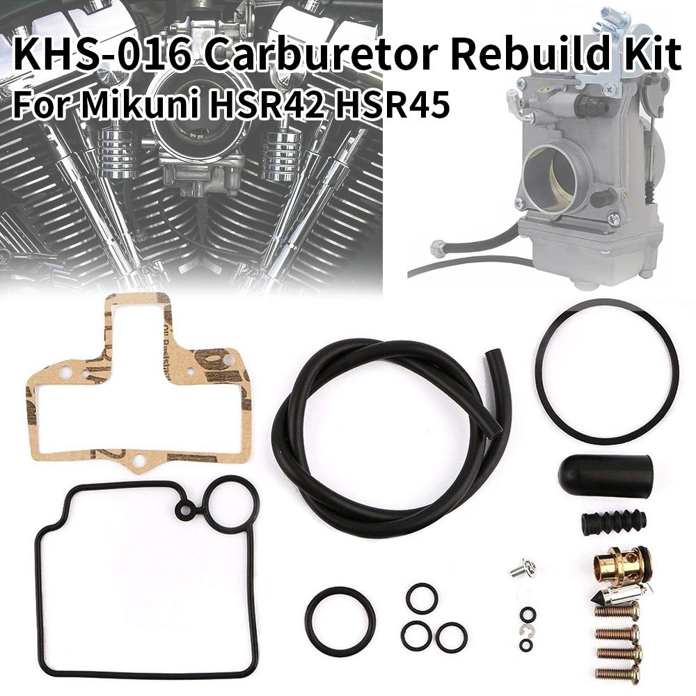 Carburetor Rebuild Kit For Mikuni HSR42 HSR45 Mikuni KHS-016 42-6237 KHS-016 Smoothbore For Harley HARLEY TWIN CAM EVO BIG TWIN