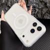 Прозрачный Магнитный Чехол Magsafe для iPhone 17 ProMax, для iphone 16 15 14 13 12 11 ProMax mini X XS XR 7 8 SE, Чехол для Беспроводной Зарядки