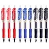 5 шт. Черная Синяя Красная Ручка-счетчик с чернилами для подписи Гладкое письмо Нажимная ручка Студент