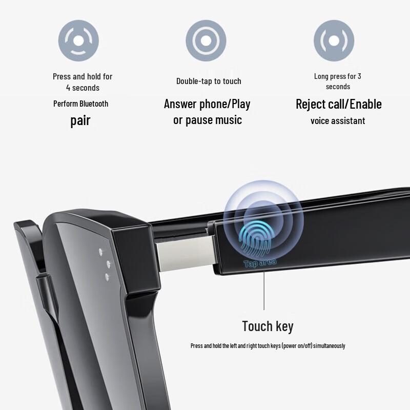 Y10 Smart Audio Glasses with Polarized Lenses