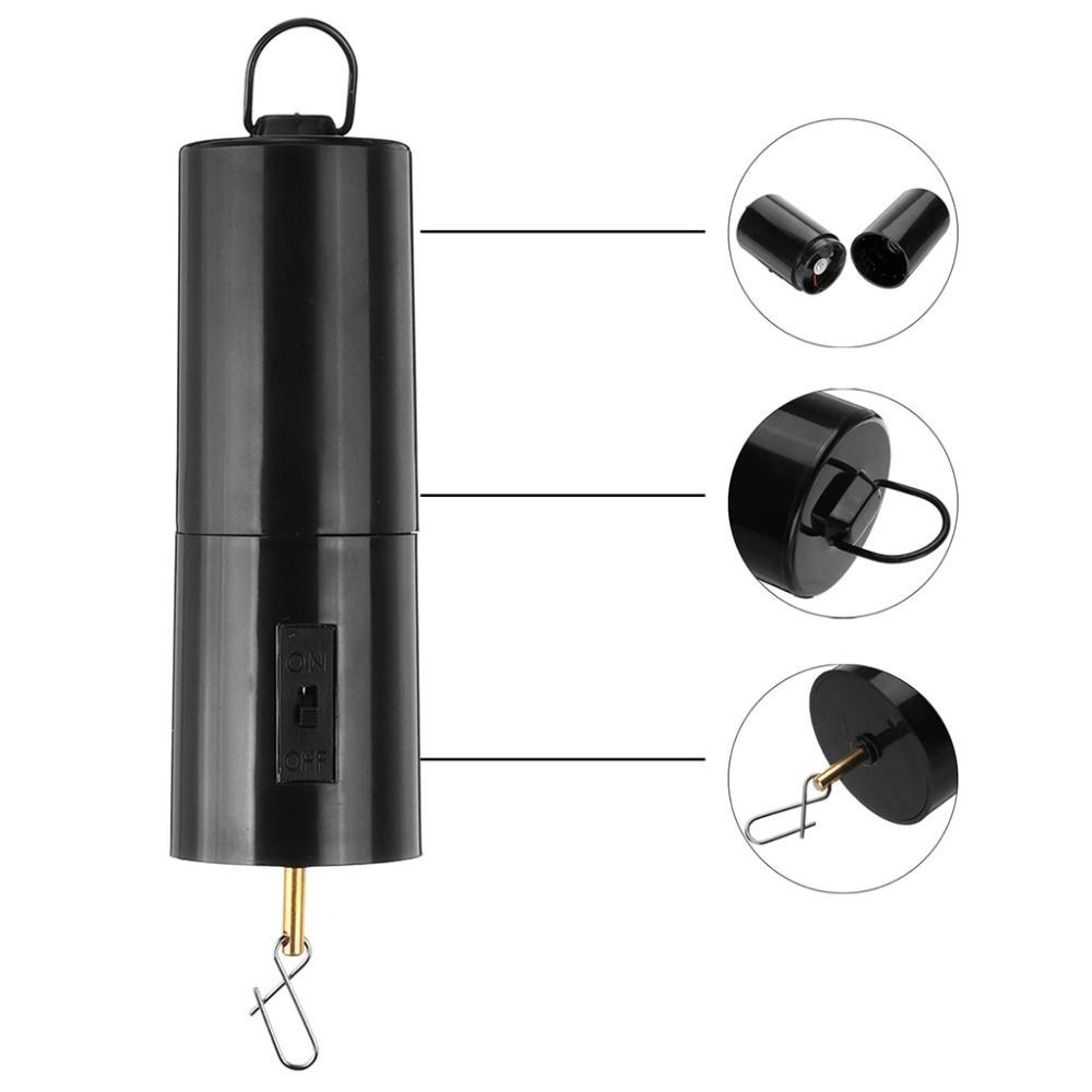 Durable 30RPM Hanging Rotating Motor Black Plastic Wind Spinner Motor Battery Powered Wind Chime Motor Xmas