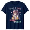 Just A Girl Anime And Boba Lover Kawaii Unisexga Style Graphic TShirt