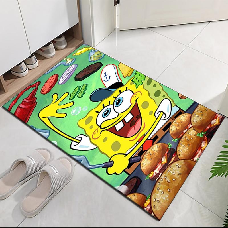 SpongeBob SquarePants Printed Carpet, for Office Chair Living Room Bedroom Kitchen Room Decor Gifts.
