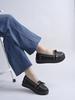 Shoetopia Женские лоферы на платформе || Стильные повседневные слипоны с металлическим декором || Удобная повседневная обувь, балетки