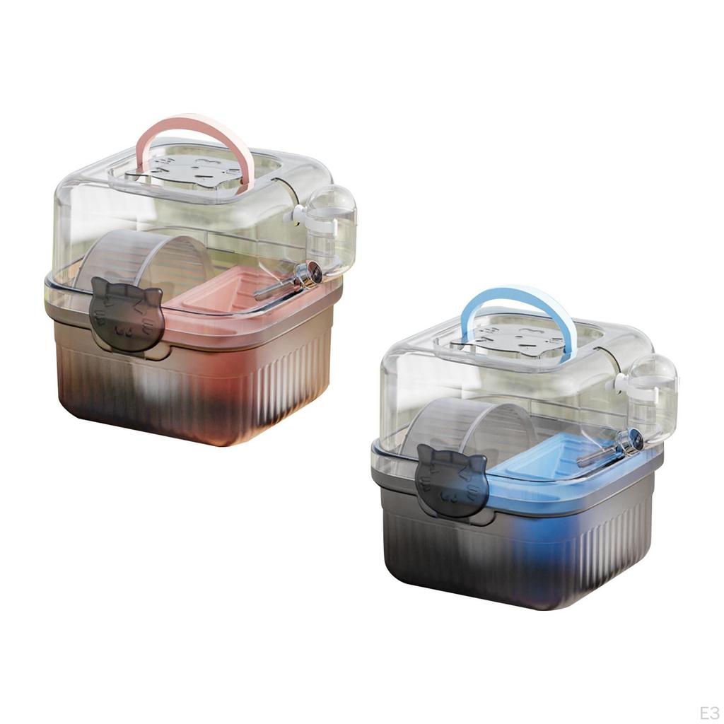 Компактный контейнер для хомяка для мелких животных Идеальный для путешествий