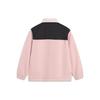 Li Ning Sports Lifestyle Series Color Block свободная флисовая теплая трикотажная куртка Dopamine унисекс куртка светло-розовая AFDT841-2