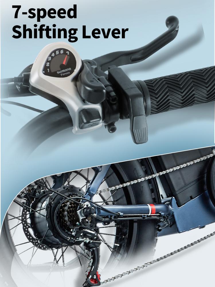 BURCHDA Электровелосипед для взрослых - U8 1000 Вт, 48 В 31,5 Ач литиевая батарея, фэтбайк 4.0, снегостойкий, вездеходный, модель 2025 года, для взрослых