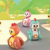 1pc Cartoon Chicken Rooster Spinner, Kids Educational Toy, Baby Crawling Soothing Slider, Press Activated Plastic Plaything for Toddlers