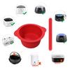 1 комплект, 400 мл, набор силиконовых чаш для воска, легко очищаемая антипригарная кастрюля для удаления волос с лопаточками, миска для маски