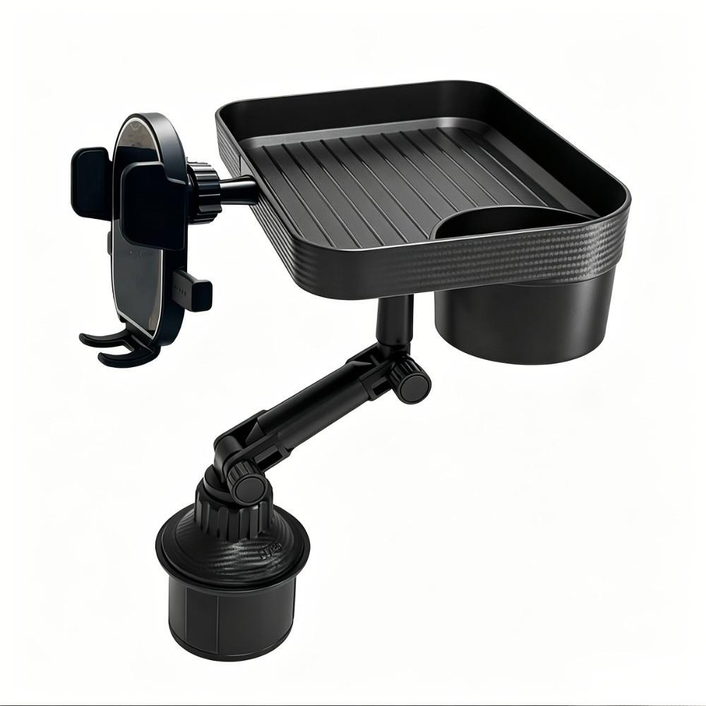 Portable Car Organizer Tray Attachable Storage Rack Car Accessories Car Cup Holder Tray Eating