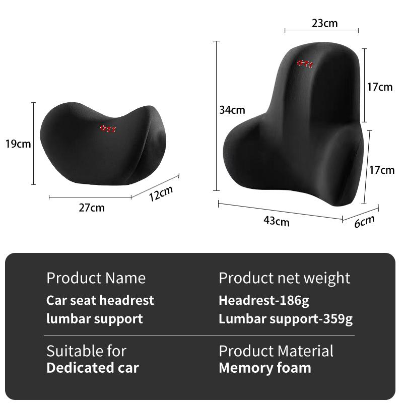 Car Headrest Back Cushion Car Neck Headrest Foam Lumbar Support For Volkswagen VW Golf GTI Polo Passat Scirocco Tiguan Jetta  uj89
