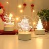 Creative 3D Nightlight Festival Gift USB Small Table Light Bedroom Atmosphere Light Christmas Gift Gift