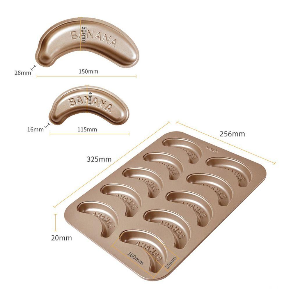 Non-Stick Baking Pan Banana Shape Baking Tray Moulds DIY Baking Cake Mold Home Kitchen