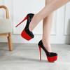 Fashion 2024 Hot Selling Party Disco Dance High Heels Women's 5cm Platform Thick Sole 16cm Extra High Stiletto Fashion High Heels Size42