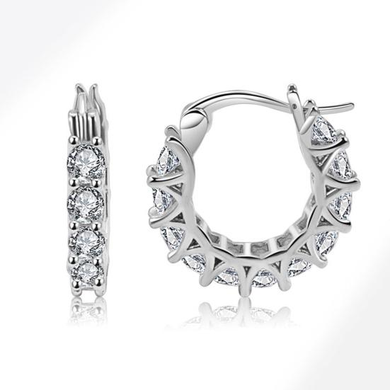 1 пара сережек-хаги с кубическим цирконием, U-образные, маленькие, контрастного цвета, полированные металлические серьги, серьги-гвоздики для хряща, повседневные украшения для свиданий и вечеринок