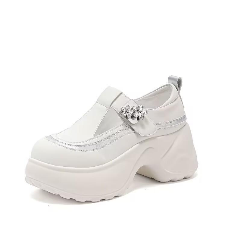 Кроссовки на толстой подошве в стиле "dad shoes" - новинка лета, дышащие и нескользящие повседневные туфли с перфорацией
