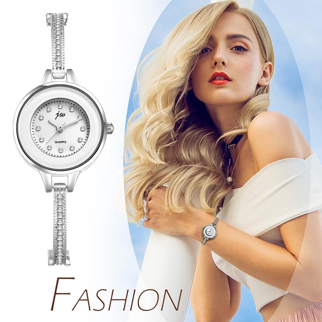 Браслет с бриллиантами, симпатичные, простые, стильные, с аналоговым дисплеем, водонепроницаемые кварцевые часы, модные часы для поездок на работу или в школу, подарок на день для женщин -