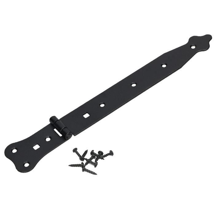 Charnière en T - KOTARBAU - 320 mm - Acier - Noir - Robuste et élégante