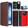 Флип-кейс для Oukitel C60/C60 Pro из ПУ кожи, защита всего корпуса с [блокировкой RFID], прочная ретро-обложка
