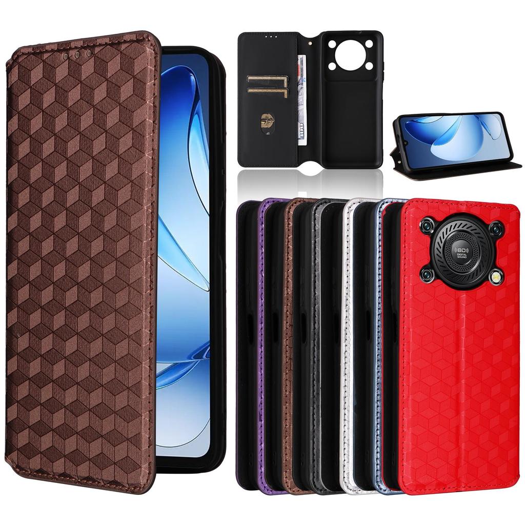 Флип-кейс для Oukitel C60/C60 Pro из ПУ кожи, защита всего корпуса с [блокировкой RFID], прочная ретро-обложка
