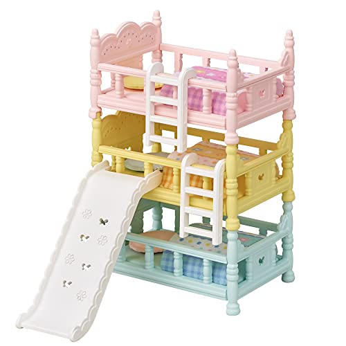 Sylvanian Families Furniture [Baby Triple Bed] Ka-219 ST Mark Certification For Ages 3 and Up Toy Dollhouse Sylvanian Families EPOCH