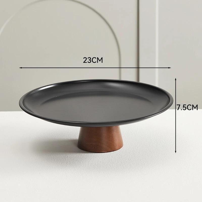 Подставка для десертов из нержавеющей стали во французском стиле – поднос с высокими ножками для фруктов, конфет и закусок