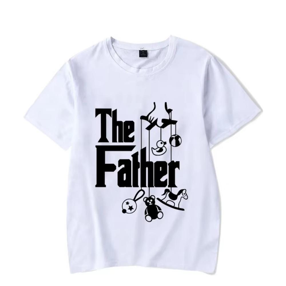 The Father Funny Father's Day T-Shirt for New Dad First Time Dad Classic T Shirt for Men Homme Oversized T Shirt Graphic Tees