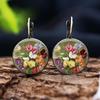Модные серьги Y2K Vintage Marigold Time Gem Flower Ear Buckle