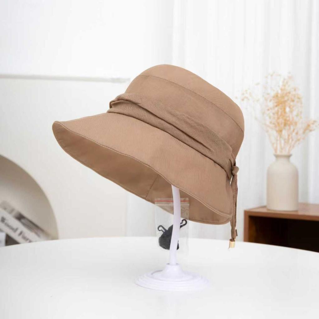 Spring and summer thin windproof sunshade fisherman's hat children breathable big eaves cycling sunscreen hat modified washbasin hat