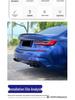 Комплект переднего сплиттера и бампера для BMW 3 серии 20-25 - Черный MP