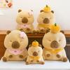 New Kapibara Doll Couple Capybara Plush Toy for Girls Birthday Gift Press Doll