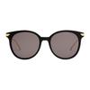 Bottega Veneta Oval Metal Sunglasses Women sunglasses Black BV1038SA-001