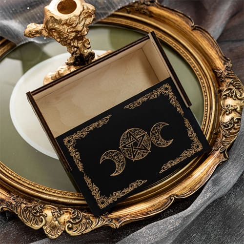 Empty Card Storage Case Playing Card Box Packing Card Holder Box Tarot Container Storage Case Wooden Game Card Box