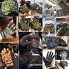 Тактические перчатки для улицы Камуфляжные перчатки для езды на велосипеде Спортивные перчатки для походов, скалолазания, пейнтбола, стрельбы, охоты, верховой езды, катания на лыжах Варежки с закрытыми пальцами для мужчин