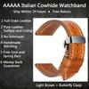 Luxury Handmade Watch Band Genuine Cow Leather Watch Strap With Butterfly Buckle Bracelet For Hamilton SEIKO Citizen Watchbands