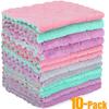 Microfiber Cleaning Cloth - 10 Pack Kitchen Towels - Double-Sided Microfiber Towel