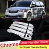 Для Chrysler Town and Country Voyager 2008 ~ 2016 Хромированная дверная ручка, накладка, набор фиксаторов, аксессуары для стайлинга автомобилей 2009 2010 2011