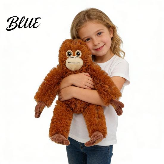 Cozy Plush Pillow Long-Armed Monkey Toy Soft Stuffed Animal Cute Emotional Support Cuddle Companion Gift for Kids Adults Doll