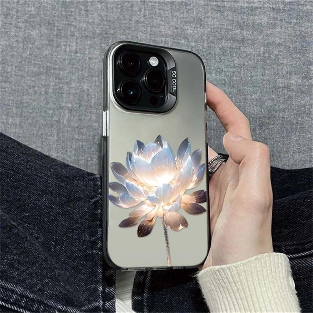 Flower Phone Case For iPhone 11 Funda iPhone 13 16 Pro Max 14 15 12 16promax 15promax 14promax 13promax Soft IMD Matte Cover