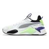 Puma Rs-X Geek Тканевая сетка Синтетическая кожа Спортивный комфорт Низкие лайфстайл кроссовки Унисекс кроссовки Белый Фиолетовый Зеленый 391174-05
