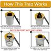 Mouse Trap Flip and Slide Bucket Lid Mice Rat Trap For Indoor Outdoor Multi Catch Auto Reset