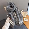 Autumn New Imitation Cashmere Jacquard Craftsmanship Light Luxury Versatile Temperament Scarf with Thickened Warm Shawl