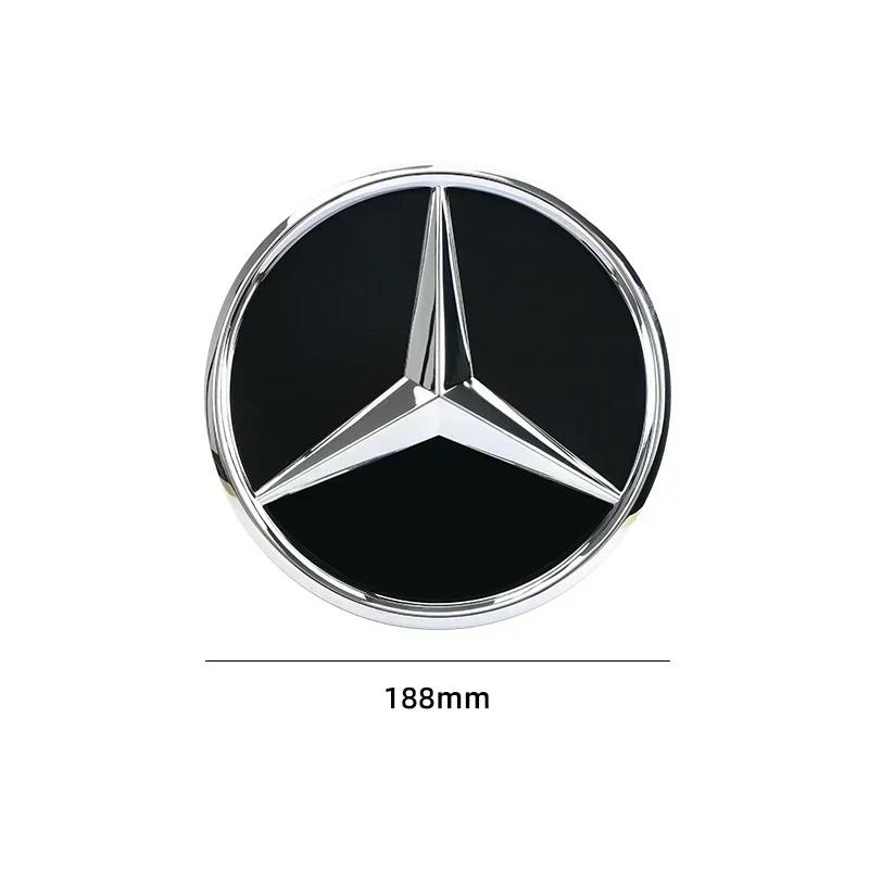 VCJ1 3D 188mm Front Grille Star Logo Emblem Badge For Mercedes-Benz C Class 2014-2018 GLC Car Emblems