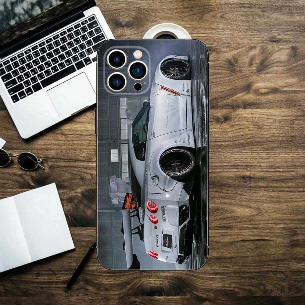 Крутой чехол для телефона G-GT-R-Sport Car для iPhone 15,14,13,12,11,XS,XR,X,8,7,Pro,Max,Plus,mini, силиконовый черный чехол