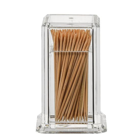 Useful Toothpick Dispenser Large Capacity Storage Sealed Visible Design Container Household Supply