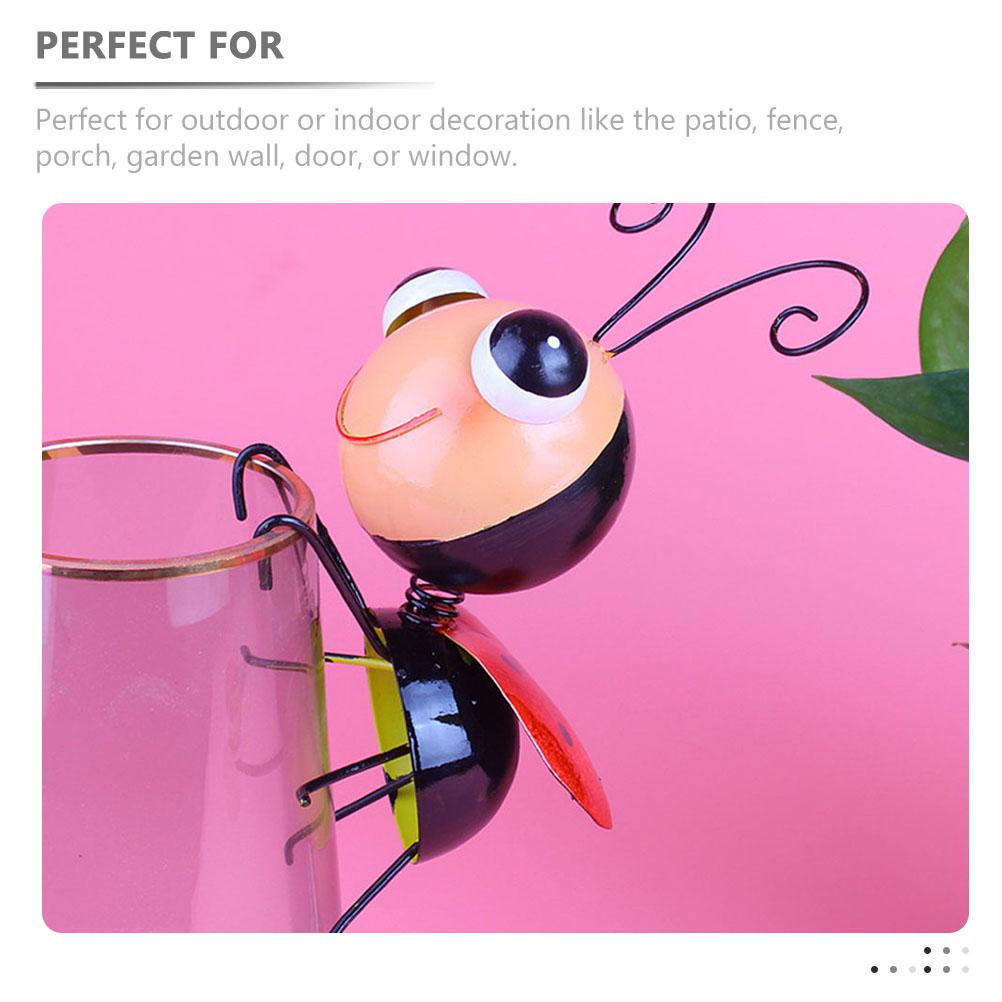 Садовый жук Декор для забора Настенные украшения Уличное железное подвесное украшение Изделия из металла