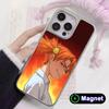Вечное Лето Алиса Покрытие Серебром Magsafe Чехол для Мобильного Телефона для iPhone 17 16 15 14 13 12 11 Air Pro Max Plus Чехол