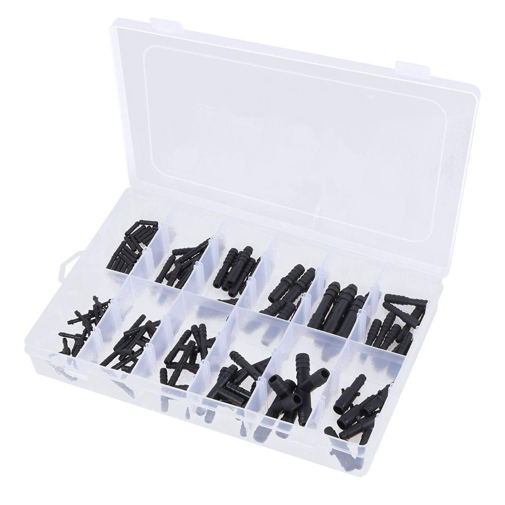 113 Pieces Car Hose Connector Assortment Reducer Set Straight T Piece Connector  Tool Accessories Systems Garden Tools